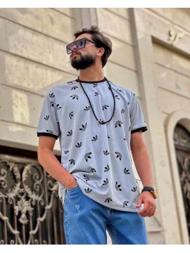 تی شرت یقه گرد با تنخوری عالی کد1206
